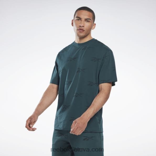Reebok tapatybės vektoriniai marškinėliai FTYF81302 miškas žalias vyrų