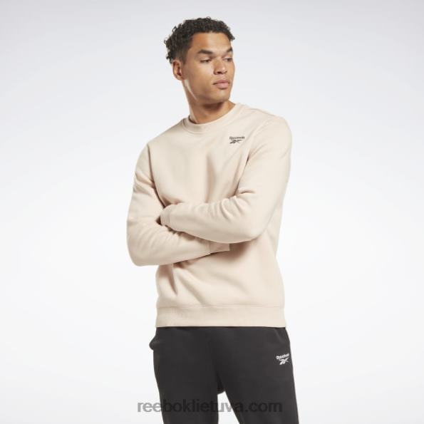 Reebok Identity Fleece Vector crew megztinis FTYF81219 minkštas ekrus vyrų