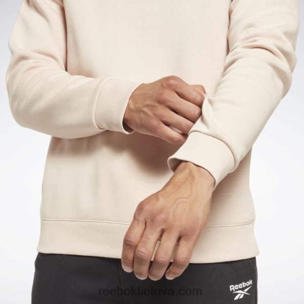 Reebok Identity Fleece Vector crew megztinis FTYF81219 minkštas ekrus vyrų