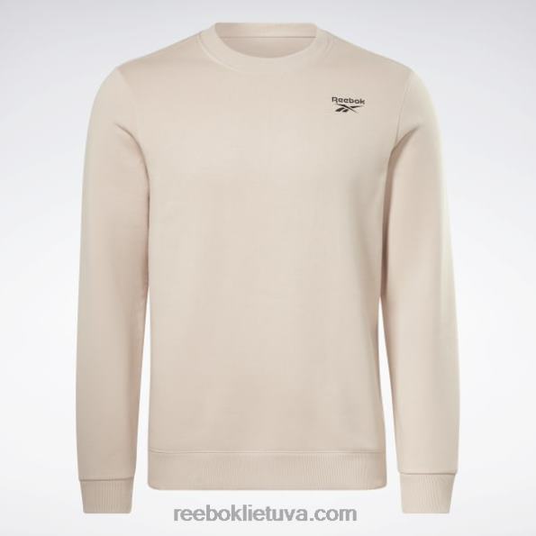 Reebok Identity Fleece Vector crew megztinis FTYF81219 minkštas ekrus vyrų