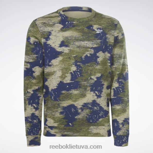 Reebok Identity modernus Camo fleece crew megztinis FTYF81297 medžiotojas žalias vyrų