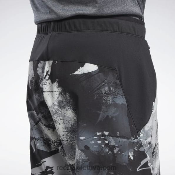 Reebok 3.0 stiprumo šortai FTYF81317 juoda balta vyrų
