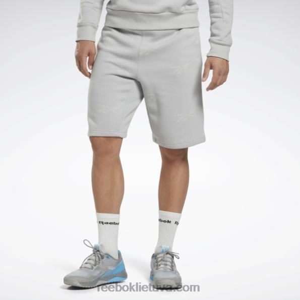Reebok tapatybės vektoriaus vilnoniai šortai FTYF81285 gryna pilka 3 vyrų