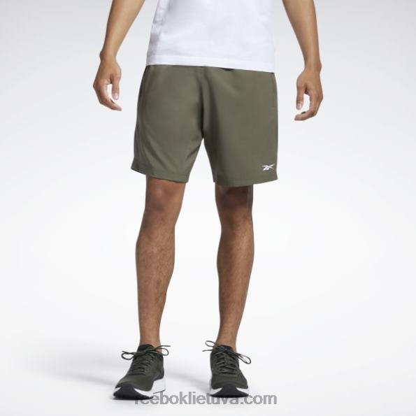 Reebok treniruotėms paruošti šortai FTYF81106 Žalioji armija vyrų