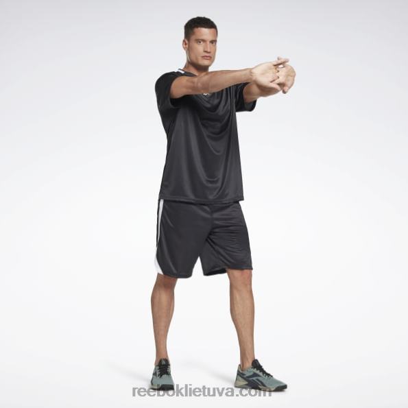 Reebok treniruotėms paruošti tinkliniai šortai FTYF81346 nakties juoda vyrų