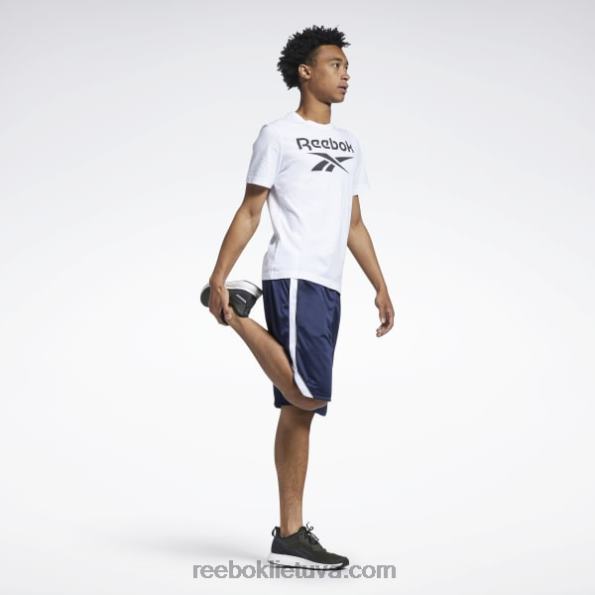 Reebok treniruotėms paruošti tinkliniai šortai FTYF81356 vektorinis laivynas vyrų