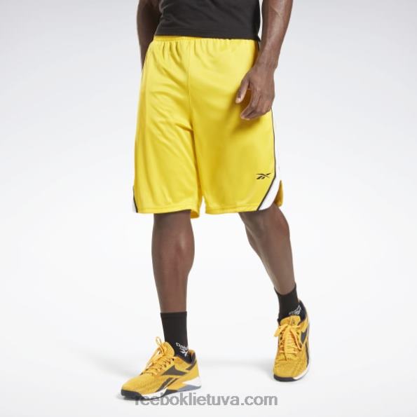 Reebok treniruotėms paruošti tinkliniai šortai FTYF81358 visada geltona vyrų