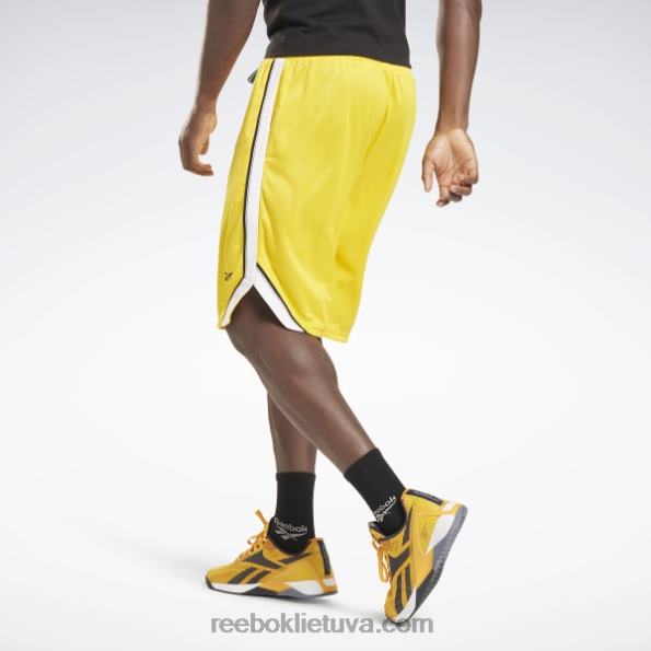 Reebok treniruotėms paruošti tinkliniai šortai FTYF81358 visada geltona vyrų