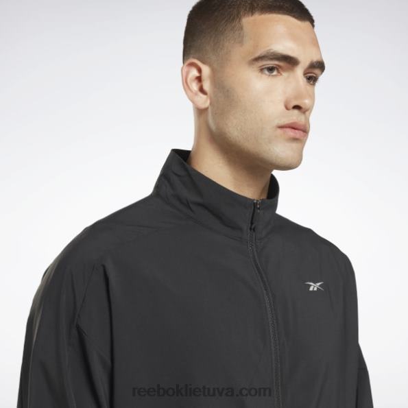 Reebok bėgimo austa vėjo striukė FTYF81182 juodas vyrų