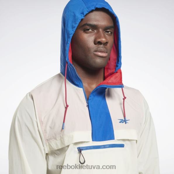 Reebok lengvas austas anorakinis švarkas FTYF81230 klasikinis baltas vyrų