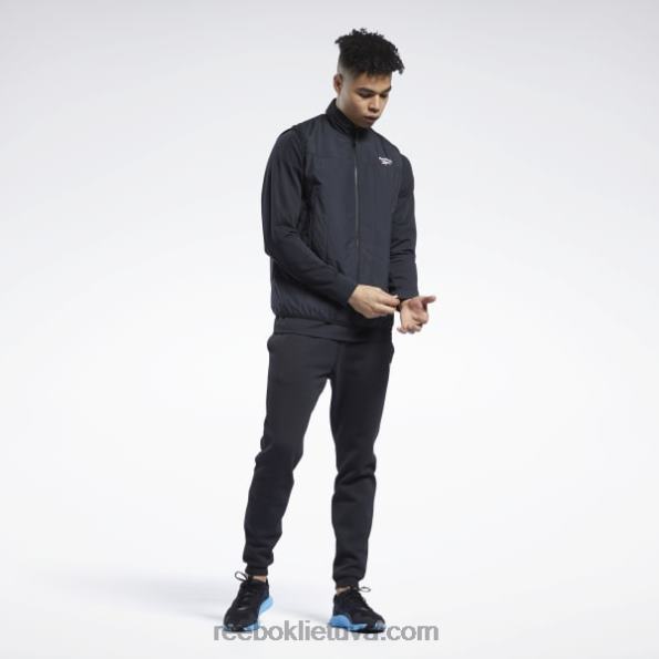 Reebok viršutiniai drabužiai šviesiai paminkštinta liemenė FTYF81174 juodas vyrų
