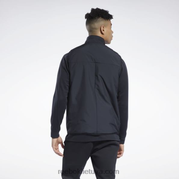 Reebok viršutiniai drabužiai šviesiai paminkštinta liemenė FTYF81174 juodas vyrų
