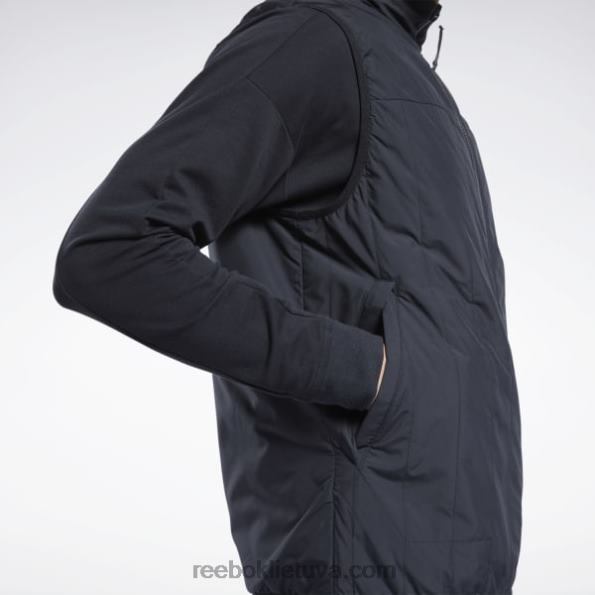 Reebok viršutiniai drabužiai šviesiai paminkštinta liemenė FTYF81174 juodas vyrų