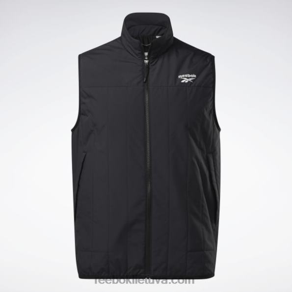 Reebok viršutiniai drabužiai šviesiai paminkštinta liemenė FTYF81174 juodas vyrų