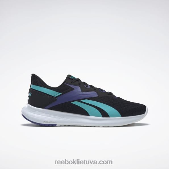 Reebok energen plus 2 vyriški bėgimo bateliai FTYF81234 šerdis juoda/klasikinė žalsvai melsva/ryškiai violetinė