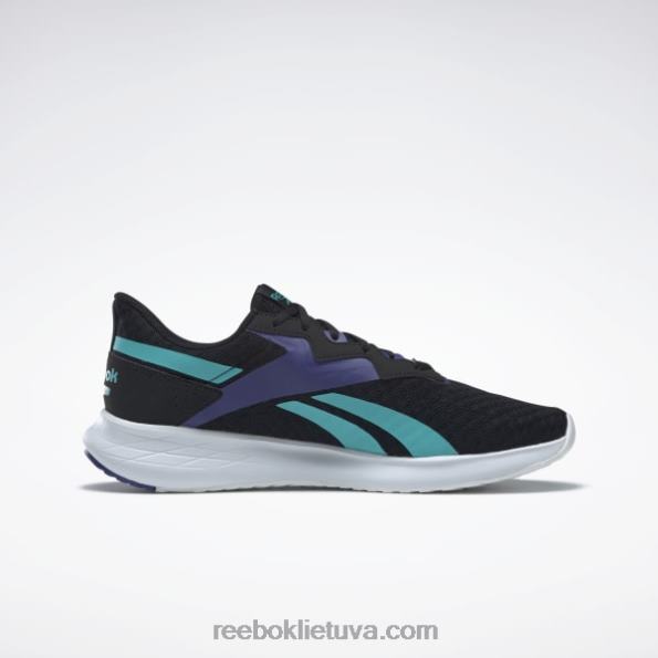 Reebok energen plus 2 vyriški bėgimo bateliai FTYF81234 šerdis juoda/klasikinė žalsvai melsva/ryškiai violetinė