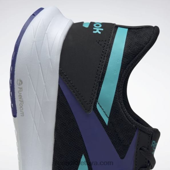 Reebok energen plus 2 vyriški bėgimo bateliai FTYF81234 šerdis juoda/klasikinė žalsvai melsva/ryškiai violetinė