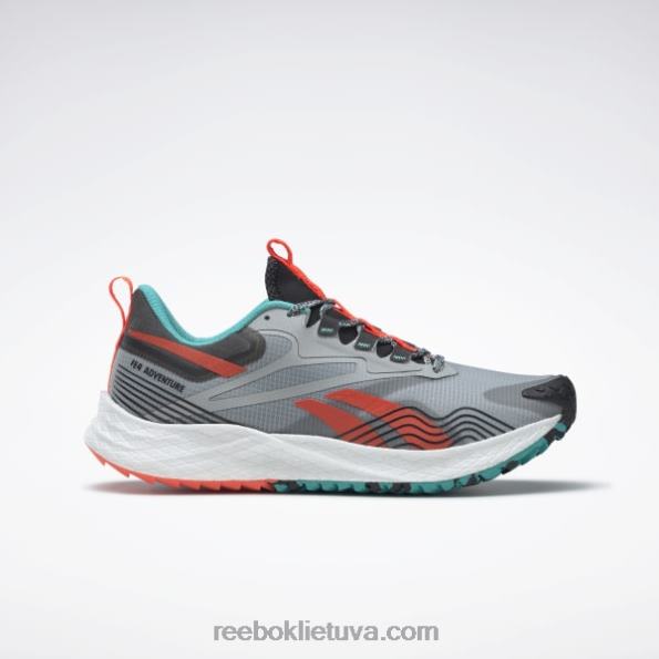 Reebok floatride energy 4 adventure vyriški bėgimo bateliai FTYF81089 grynai pilka 3/klasikinė žalsvai mėlyna/oranžinė blykstė