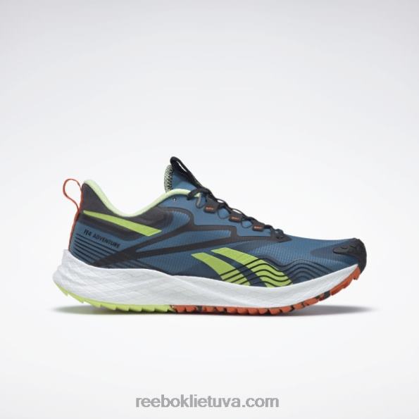 Reebok floatride energy 4 adventure vyriški bėgimo bateliai FTYF81151 plieninis mėlynas s23-r/core black/energy švytėjimas