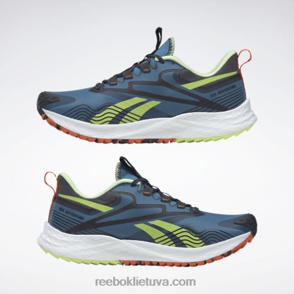 Reebok floatride energy 4 adventure vyriški bėgimo bateliai FTYF81151 plieninis mėlynas s23-r/core black/energy švytėjimas
