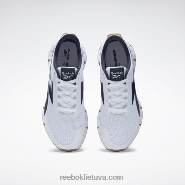 Reebok zig dynamica 2 vyriški batai FTYF81038 ftwr white/vector navy/reebok guminė guma-04