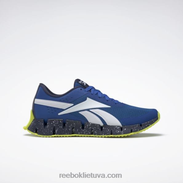 Reebok zig dynamica 2 vyriški batai FTYF81333 vektorius mėlynas / vektorius tamsiai mėlynas / rūgštus geltonas