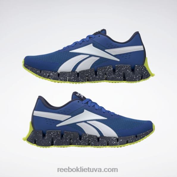 Reebok zig dynamica 2 vyriški batai FTYF81333 vektorius mėlynas / vektorius tamsiai mėlynas / rūgštus geltonas