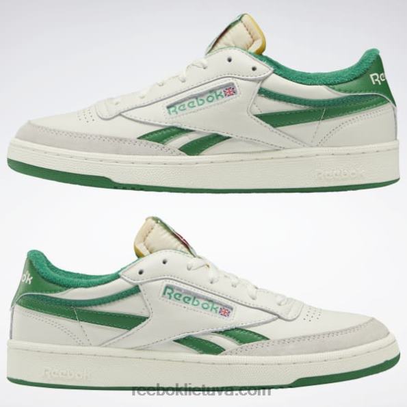 Reebok club c revenge vintažiniai vyriški batai FTYF81043 kreida/popierius baltas/žalias
