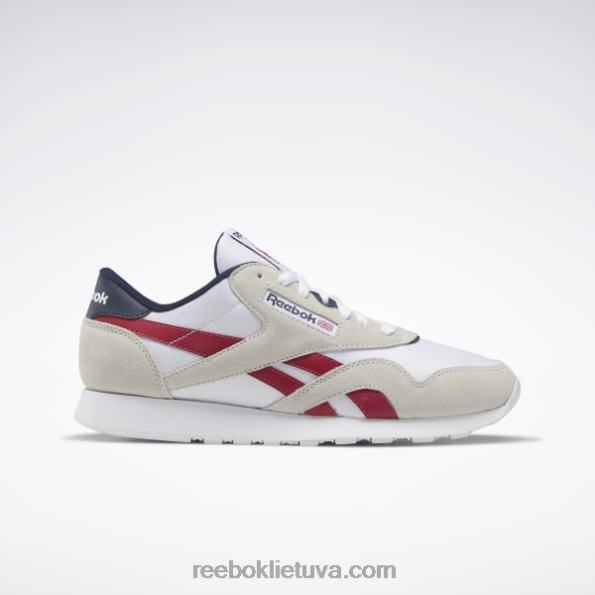 Reebok klasikiniai nailoniniai vyriški batai FTYF81100 ftwr balta / blyksčioji raudona / vektorinė tamsiai mėlyna