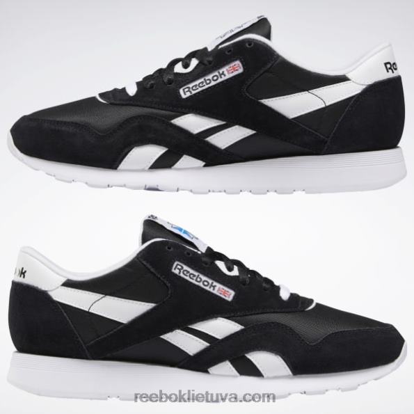 Reebok klasikiniai nailoniniai vyriški batai FTYF81179 juoda balta