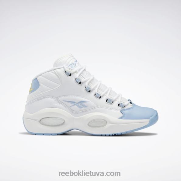 Reebok klausimas vidurio krepšinio bateliai FTYF81028 ftwr balta / skysta mėlyna / toksiška geltona vyrų