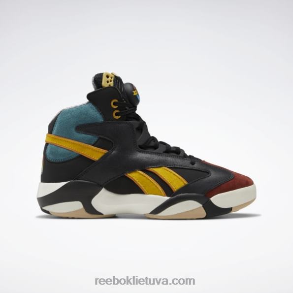 Reebok street fighter shaq attaq krepšinio bateliai FTYF81024 šerdis juoda / tamsiai sabalo / liukso mėlyna vyrų