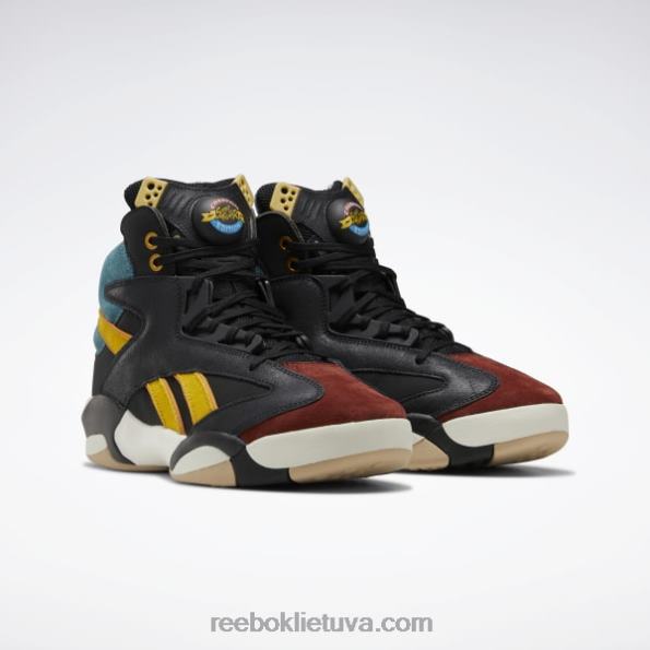 Reebok street fighter shaq attaq krepšinio bateliai FTYF81024 šerdis juoda / tamsiai sabalo / liukso mėlyna vyrų