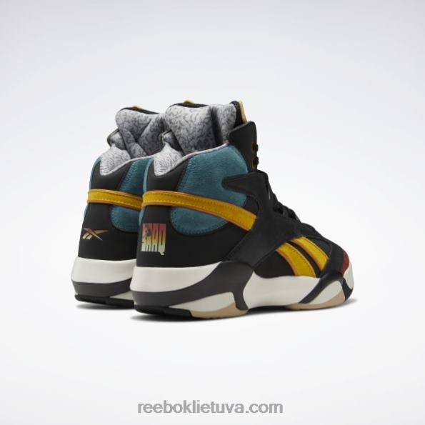 Reebok street fighter shaq attaq krepšinio bateliai FTYF81024 šerdis juoda / tamsiai sabalo / liukso mėlyna vyrų