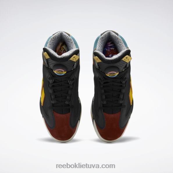 Reebok street fighter shaq attaq krepšinio bateliai FTYF81024 šerdis juoda / tamsiai sabalo / liukso mėlyna vyrų