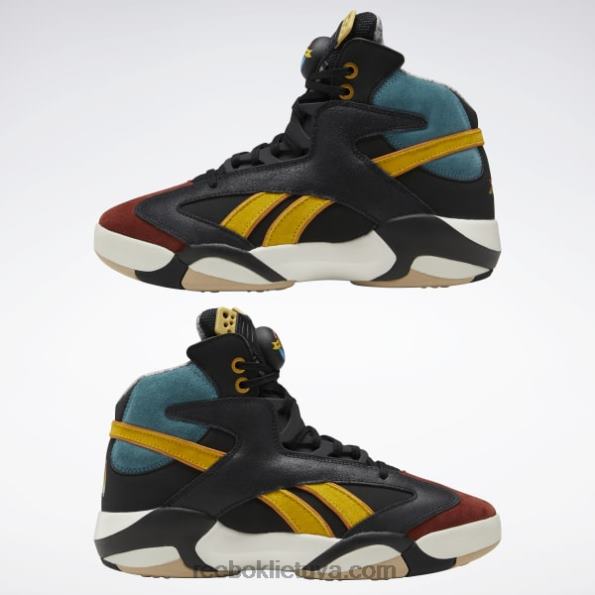 Reebok street fighter shaq attaq krepšinio bateliai FTYF81024 šerdis juoda / tamsiai sabalo / liukso mėlyna vyrų