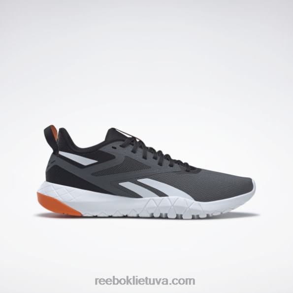 Reebok flexagon force 4 vyriški treniruočių bateliai FTYF81094 šerdis juoda/grynai pilka 7/ftwr balta
