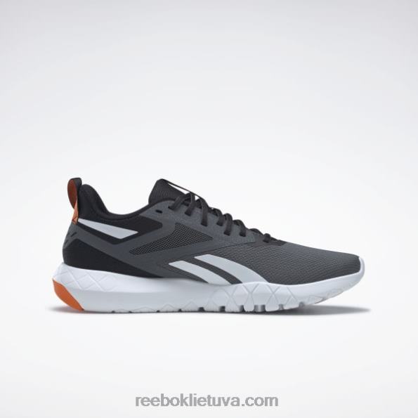 Reebok flexagon force 4 vyriški treniruočių bateliai FTYF81094 šerdis juoda/grynai pilka 7/ftwr balta