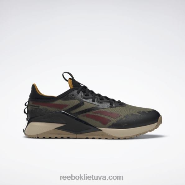 Reebok jurassic world nano x2 adventure vyriški treniruočių bateliai FTYF81052 moderni alyvuogių / šerdies juoda / laukinė chaki spalva