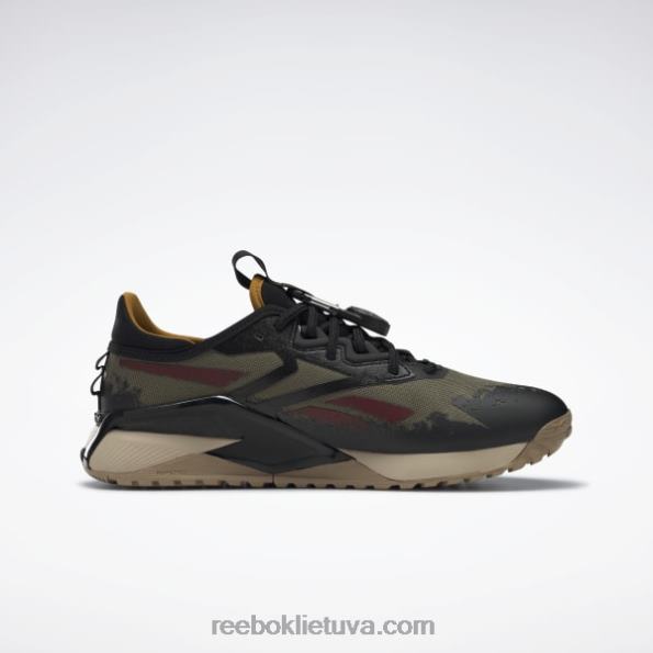 Reebok jurassic world nano x2 adventure vyriški treniruočių bateliai FTYF81052 moderni alyvuogių / šerdies juoda / laukinė chaki spalva