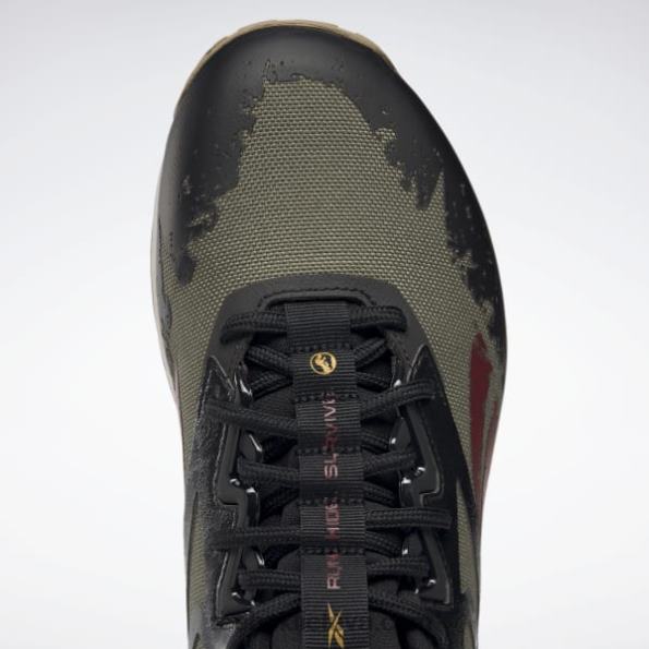 Reebok jurassic world nano x2 adventure vyriški treniruočių bateliai FTYF81052 moderni alyvuogių / šerdies juoda / laukinė chaki spalva