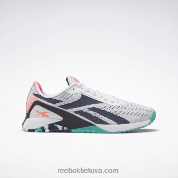 Reebok nano x1 vyriški treniruočių bateliai FTYF81042 ftwr balta/vector navy/classic melsva