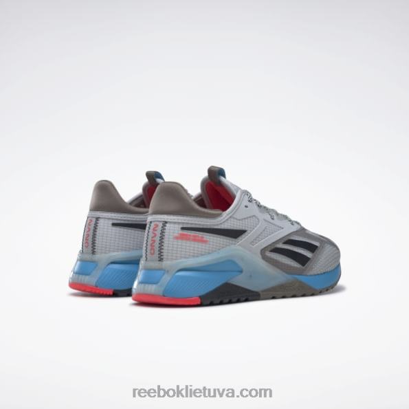 Reebok nano x2 tr adventure vyriški treniruočių bateliai FTYF81107 gryna pilka 2/trek grey/spindintis aqua