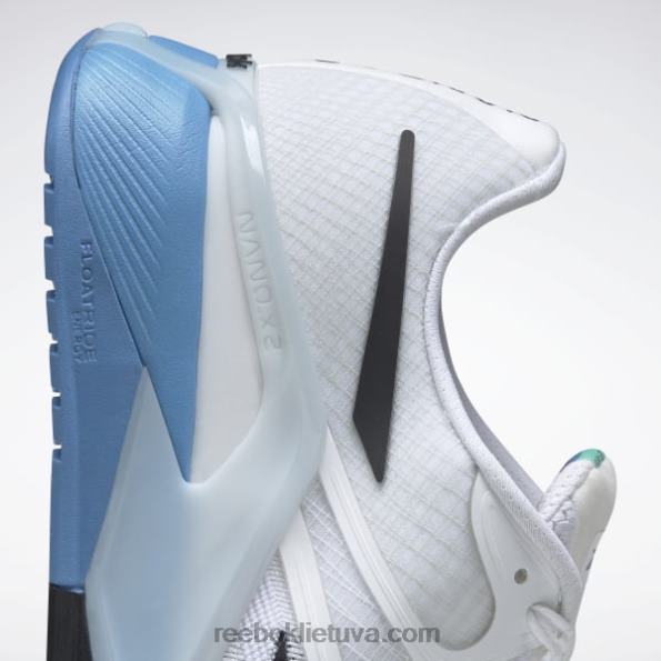 Reebok nano x2 vyriški treniruočių bateliai FTYF81060 ftwr white/essential blue/hint mėtų