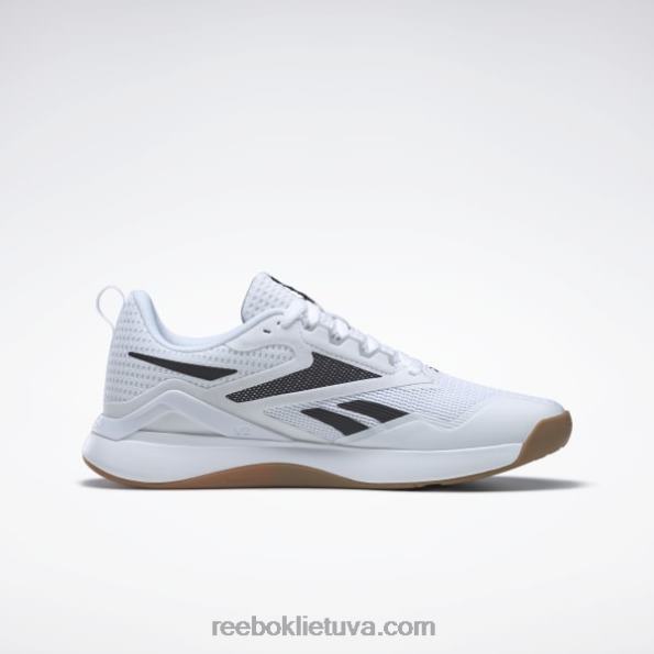 Reebok nanoflex tr 2.0 vyriški treniruočių bateliai FTYF81103 ftwr white/core black/reebok guma guma-03