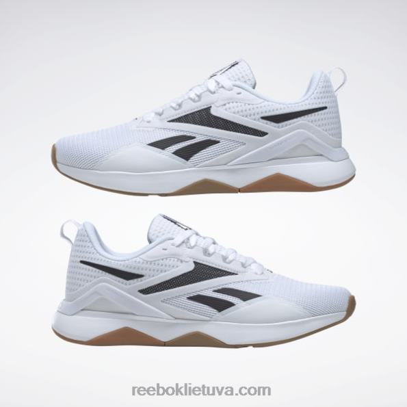 Reebok nanoflex tr 2.0 vyriški treniruočių bateliai FTYF81103 ftwr white/core black/reebok guma guma-03