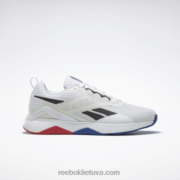 Reebok nanoflex tr 2.0 vyriški treniruočių bateliai FTYF81139 ftwr balta/šalta pilka 6/šerdis juoda